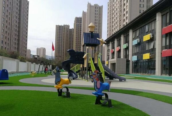 高檔小區兒童組合滑梯